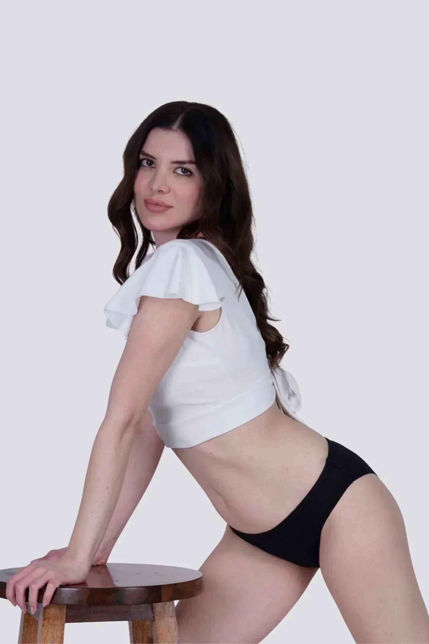 Cotton Stretch Bikini – Low Rise in Black | Pack of 1