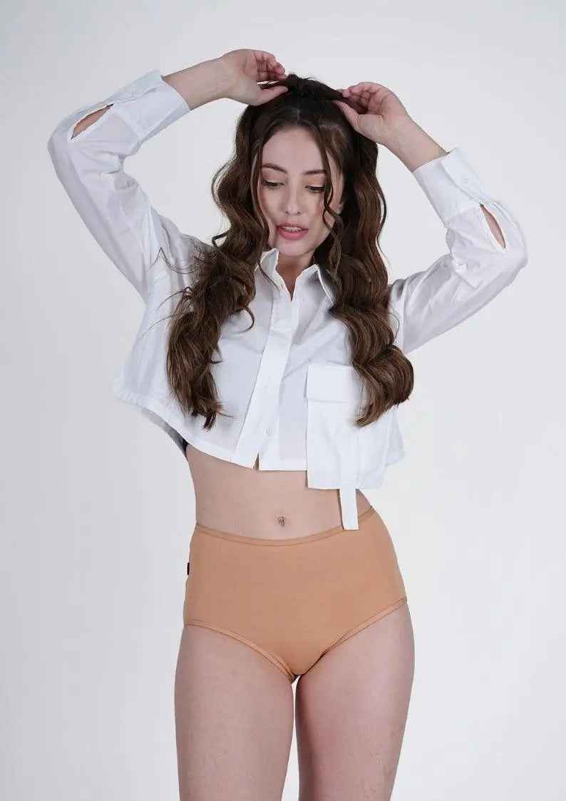Elegant Cotton Stretch Hipster – High Rise | Pack of 3
