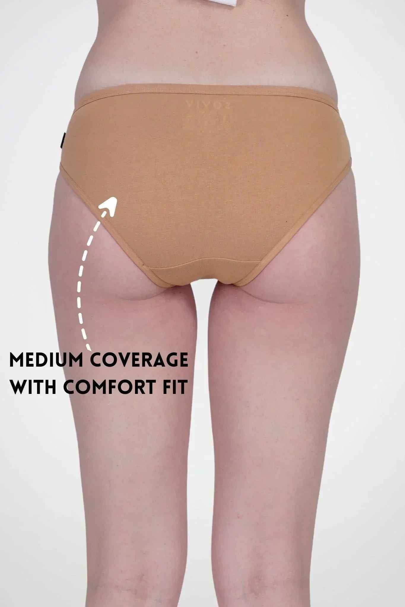 Cotton Stretch Bikini – Low Rise in Nude | Pack of 1