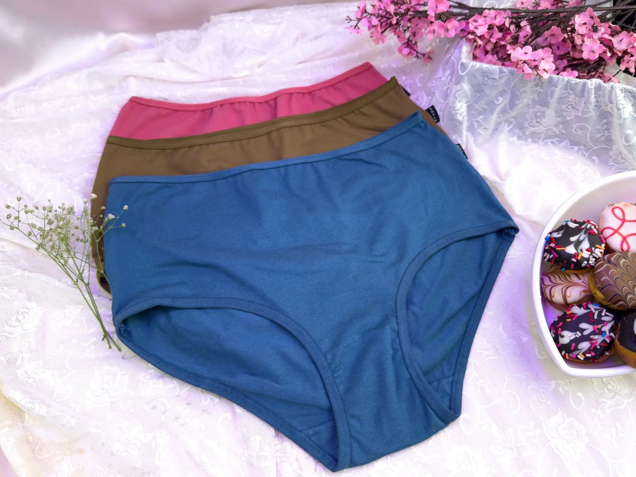 Cotton Stretch High Hipsters - SOVIV