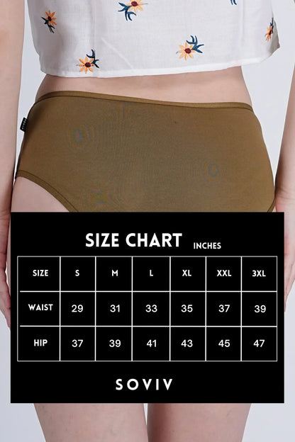 Basic & Beyond Mid Rise Hipsters! (3 Pack) - SOVIV