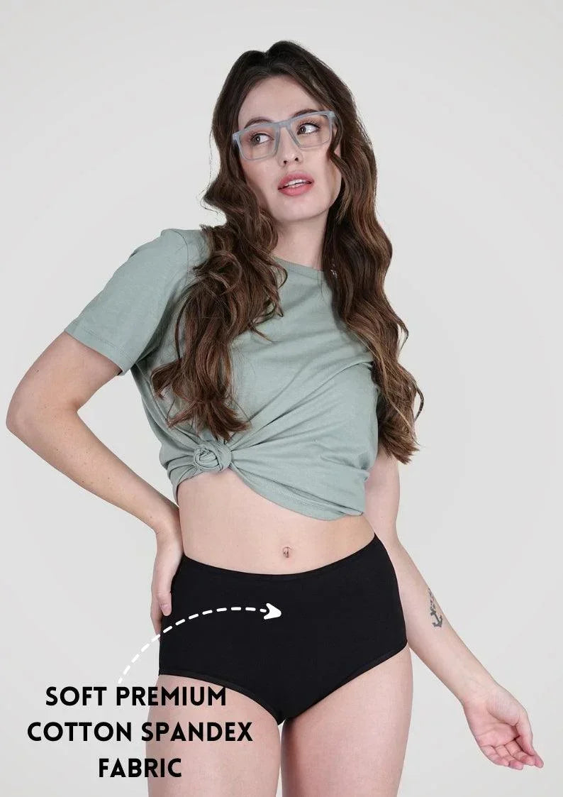 Black High Rise Hipster Panty - SOVIV