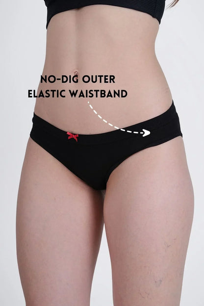 Black Low Rise Bikini Panty! - SOVIV