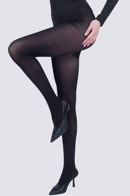 Classic Black Semi Opaque Nylon Pantyhose!