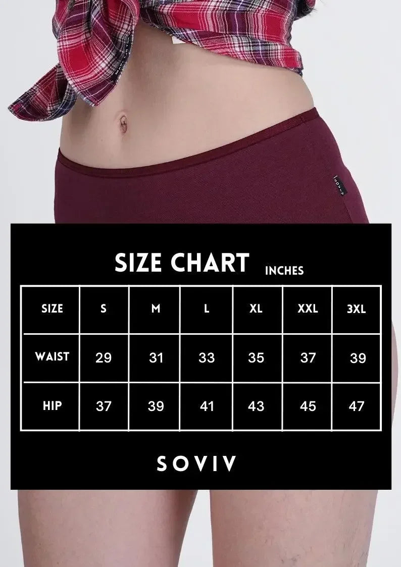 Classic High Rise Hipster Panty! (Pack of 3) - SOVIV