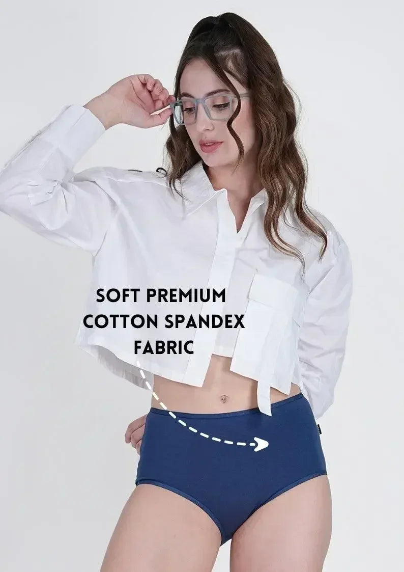 Dark Blue High Rise Hipster Panty - SOVIV