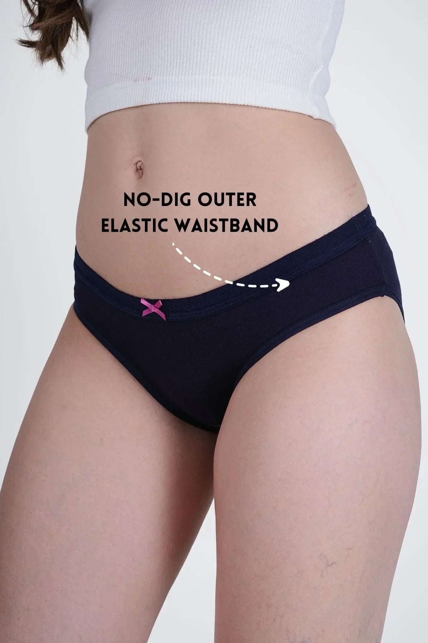 Dark Blue Printed Low Rise Bikini Panty! - SOVIV