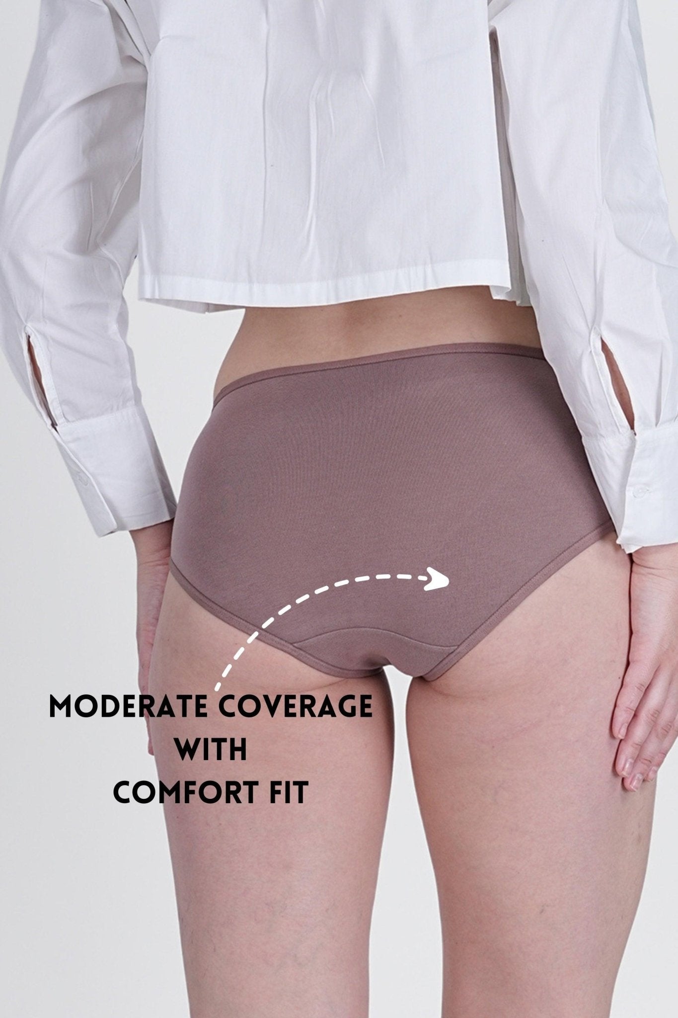 Dark Nude Mid Rise Hipster Panty - SOVIV