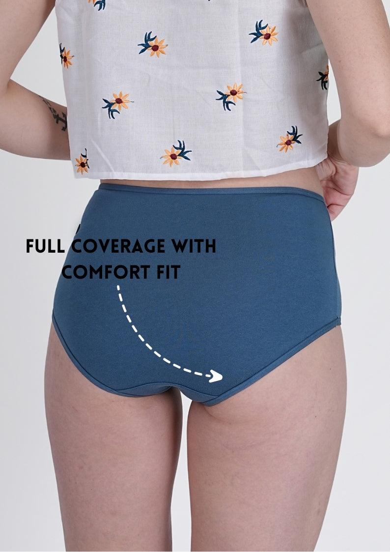 English Blue High Rise Hipster Panty - SOVIV