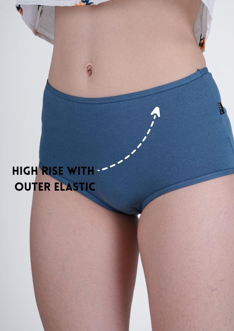English Blue High Rise Hipster Panty - SOVIV