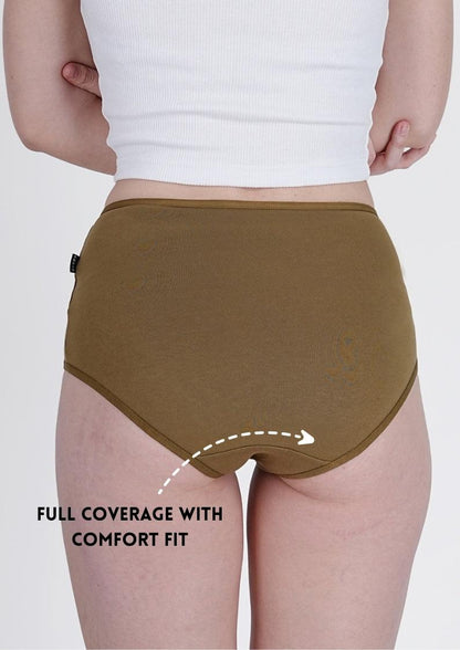 Olive Green High Rise Hipster Panty - SOVIV