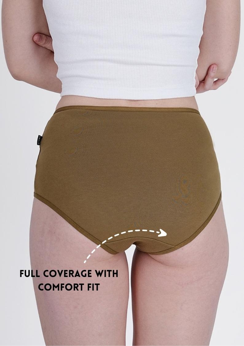 Olive Green High Rise Hipster Panty - SOVIV