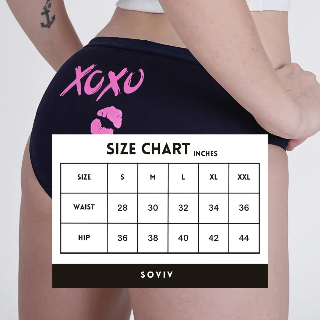 Sassy Six Printed Low Rise Bikini Panties! - SOVIV