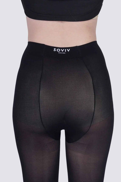 Classic Black Semi Opaque Nylon Pantyhose!