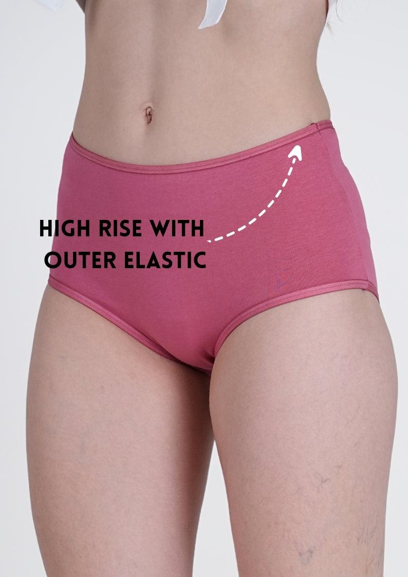 Watermelon Pink High Rise Hipster Panty - SOVIV