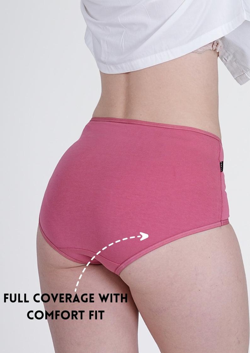 Watermelon Pink High Rise Hipster Panty - SOVIV