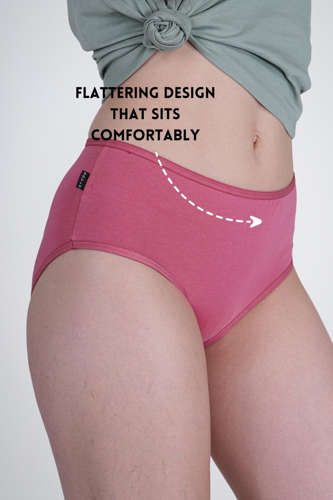 Watermelon Pink Mid Rise Hipster Panty - SOVIV